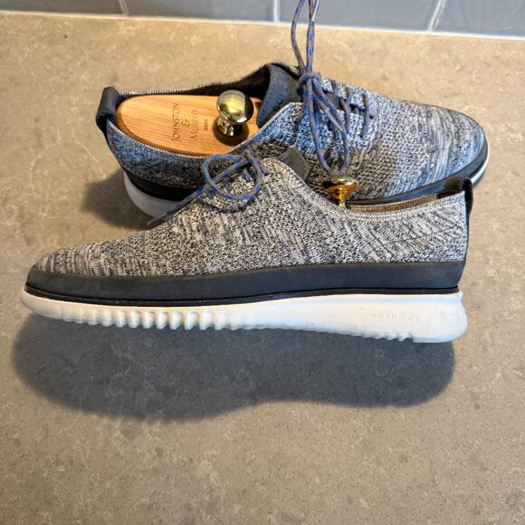 Cole Haan ZERØGRAND Knit Oxford Shoes Blue Gray | Men’s 10.5 main image 7